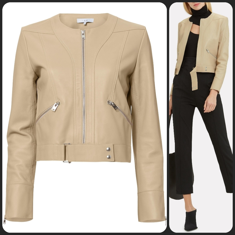 IRO Sweep Leather Jacket 38 FR
